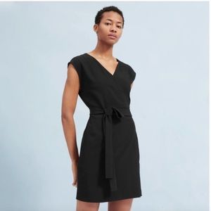Everlane Go-Weave short sleeve mini wrap dress